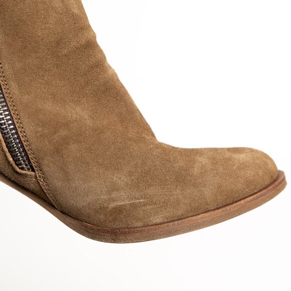 Officine Creative Josee 006 Boots Brown Suede Bootie Italy Handmade EU 36.5 NEW - Picture 14 of 16